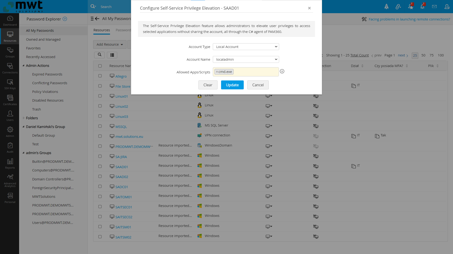 screenshot z programu M365