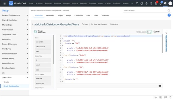 SDP Add User to distribution group and teams