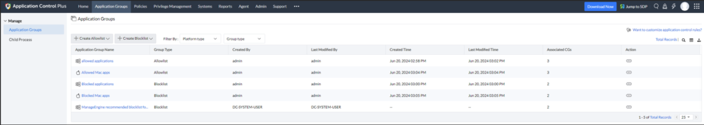 Application Control Plus