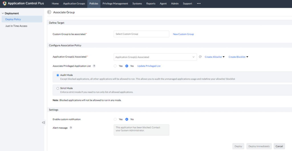 Application Control Plus